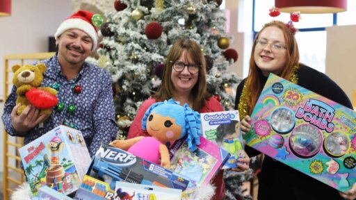 Hills supports Swindon Christmas Toy Appeal 