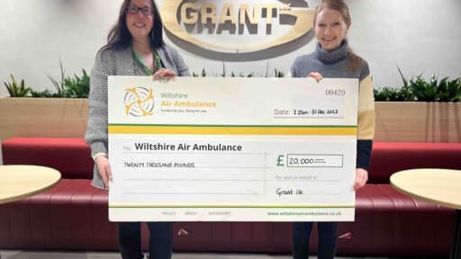 Grant UK lends support to Wiltshire Air Ambulance