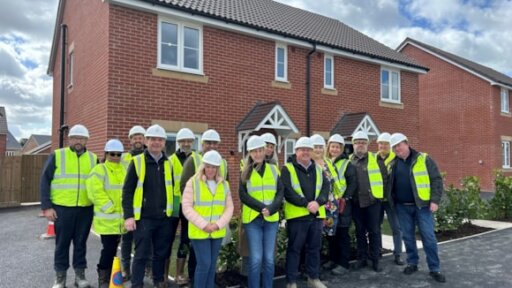 Housing association views new affordable rent homes in Warminster