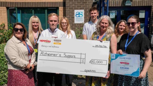 apetito continues Alzheimer’s Support partnership with generous donation