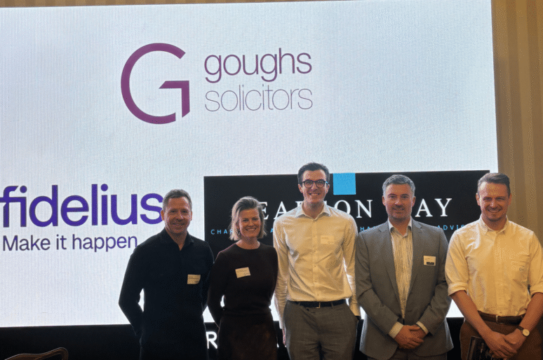 Gough's Post Budget event at Hartham Park - group photo