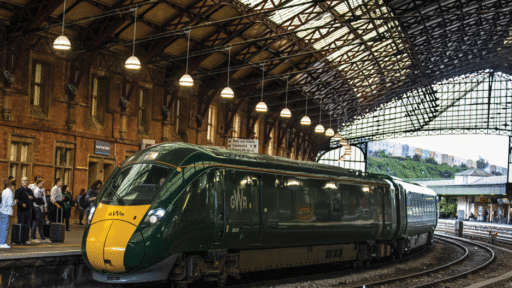 A Great Western train at Bristol Temple Meads station