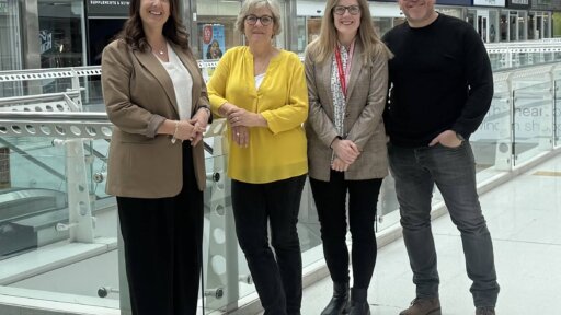 Tracy Marland, Jo Smyth, The Brunel’s Laura Sackett, and Mike Land