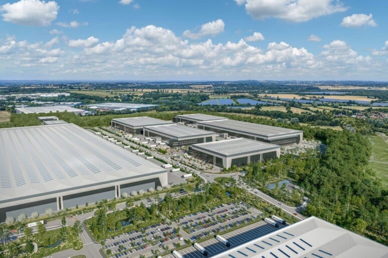 Panattoni site Swindon from the air