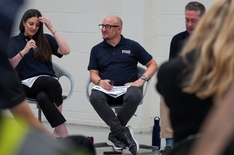 d: Kate Ruberry-Shoemack (Director of People & Communications) and Sean Joyce (Aftersales Director) from Rygor